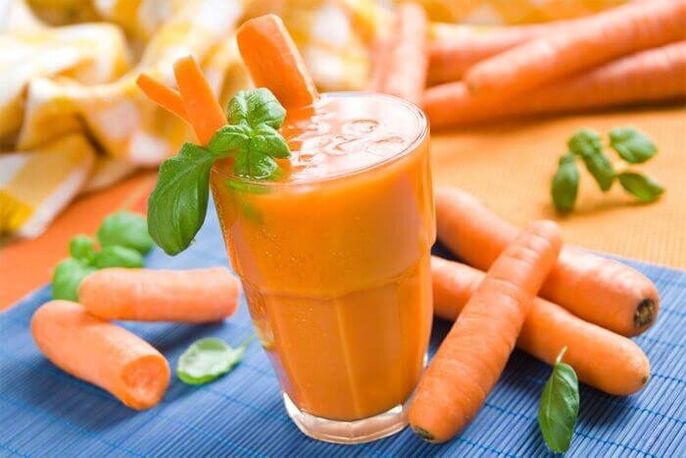 գազար-խնձորի հյութը նշվում է պանկրեատիտի համար